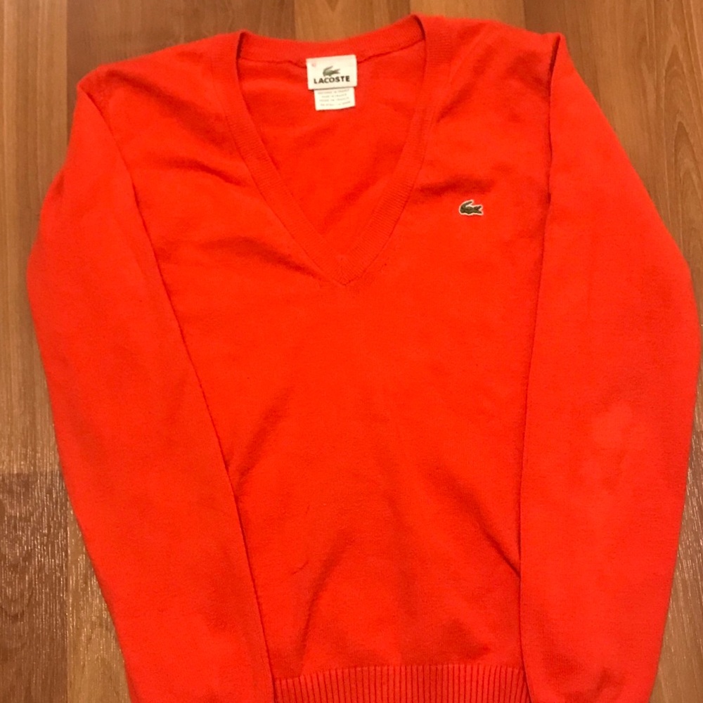 Lacoste Orange Sweater